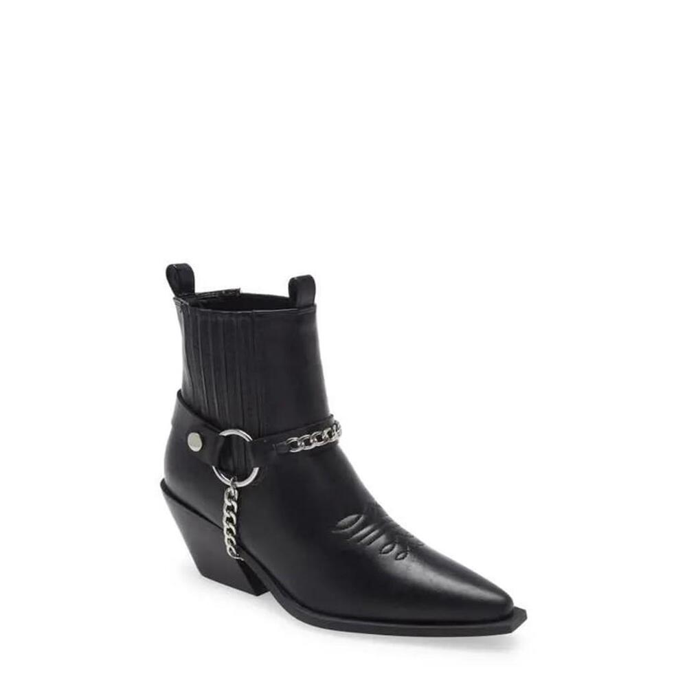 BILLINI  Ellison Harness Western Bootie - Black